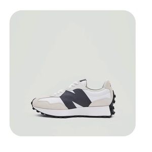 Unisex White FIGS | New Balance 327 Tennis Shoes